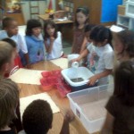 Pouring Paper Pulp Into The Mould and Deckle