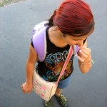 Neon Red Hair